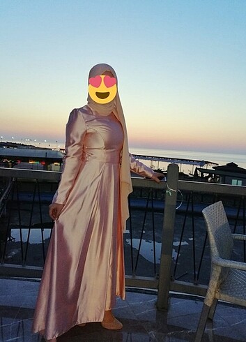 Pudra tesettür abiye