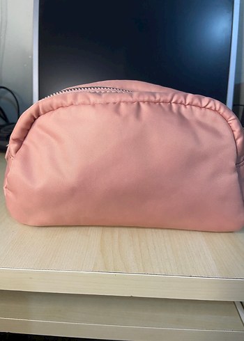 Orijinal Mango pembe makyaj çantası - Görsel 3