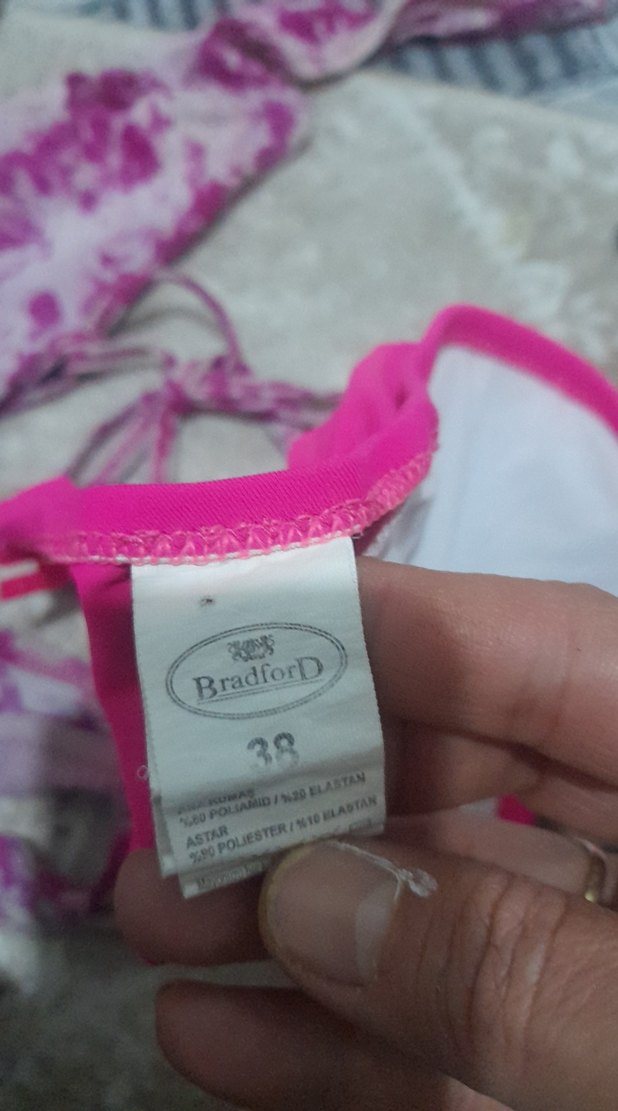 Renkli Bağlamalı Askılı Mini Bikini - Görsel 5