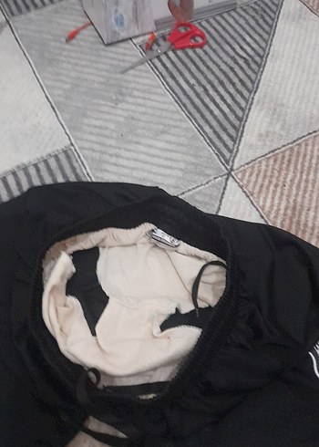 Düğmeli Siyah Erkek Mini şort Altı - Görsel 3