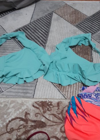 Kahverengi Yılan Desenli Strappy Bikini - Görsel 8