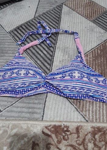 Kahverengi Yılan Desenli Strappy Bikini - Görsel 10