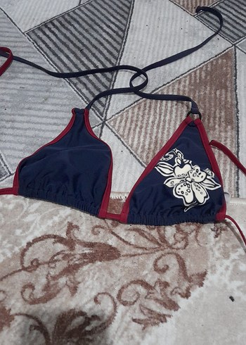 Kahverengi Yılan Desenli Strappy Bikini - Görsel 14