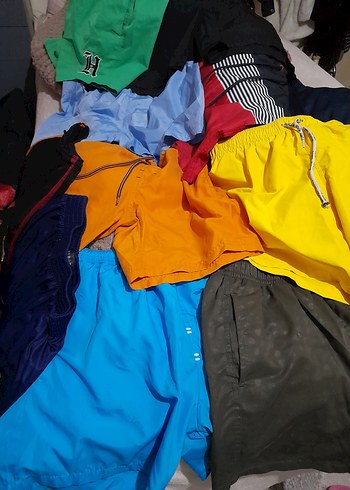 LC Waikiki Mavi Tie-Dye Erkek Mini Mayo - Görsel 4