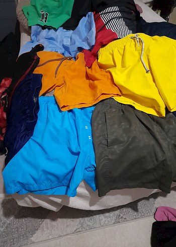 LC Waikiki Mavi Tie-Dye Erkek Mini Mayo - Görsel 5