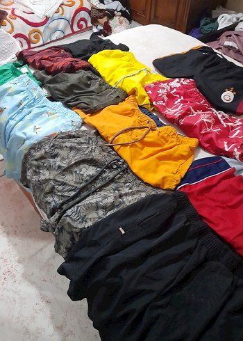 LC Waikiki Mavi Tie-Dye Erkek Mini Mayo - Görsel 9