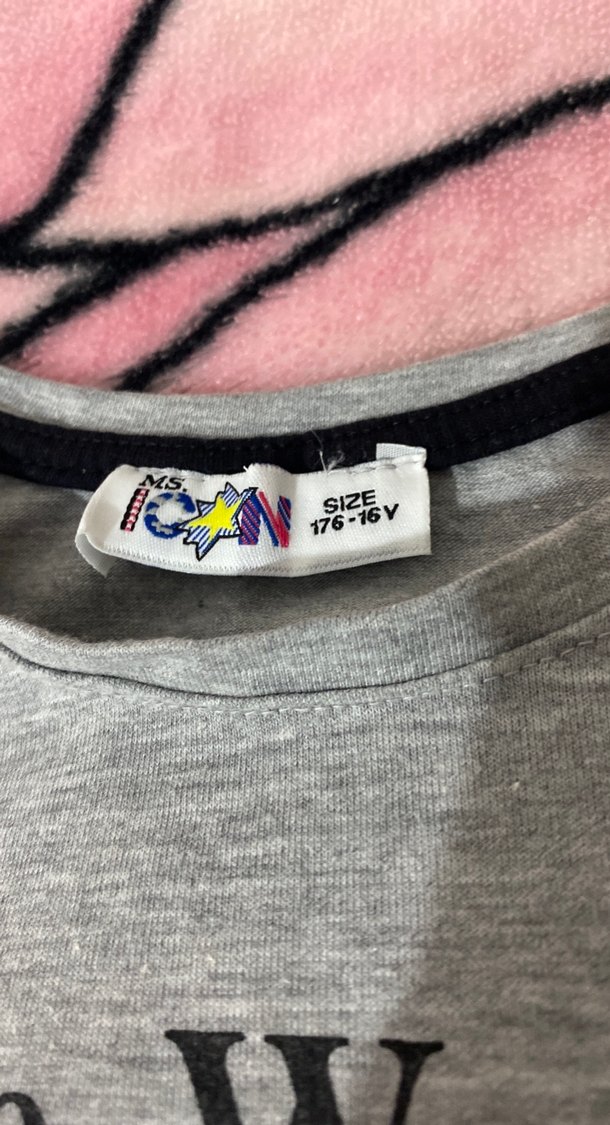 Gri Baskılı tişört - Görsel 2