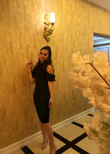 Zara Siyah Straplez Midi Kalem Elbise