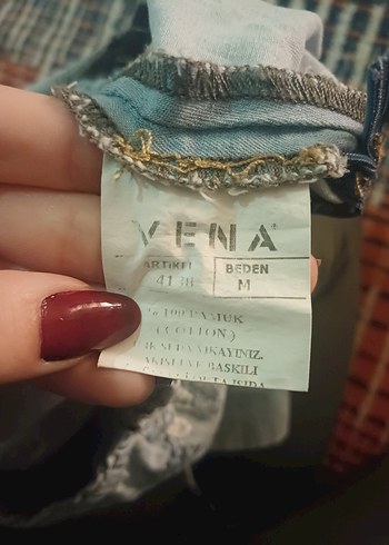 Kot Düğmeli Bohem Kadın Şort Tulum - Görsel 7