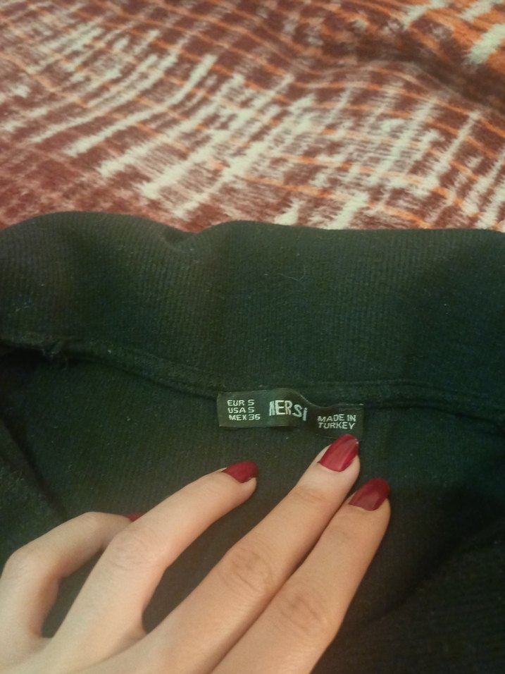 fitilli Siyah Mini Günlük Elbise - Görsel 3