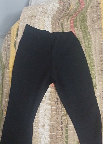 Siyah Kadın İspanyol paça tayt - Görsel 3