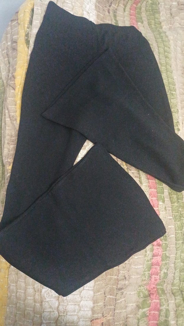 Siyah Kadın İspanyol paça tayt - Görsel 4