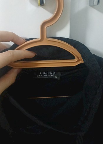 Siyah Yüksek Yakalı Kadın Sweatshirt - Görsel 2