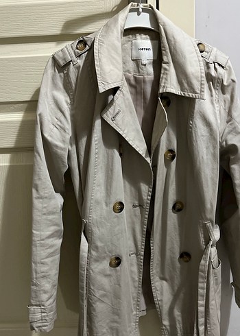 Koton Bej Koton Trench Ceket
