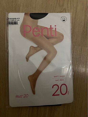 Penti Siyah 20 Den Külotlu Çorap