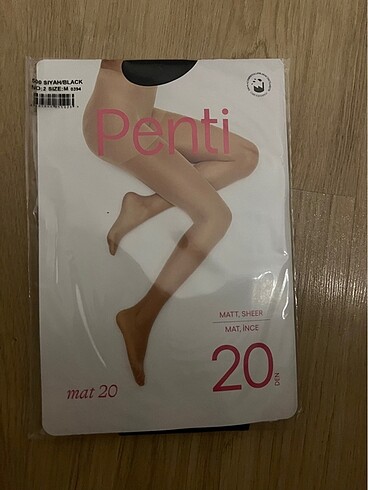 m Beden siyah Renk Penti Siyah 20 Den Külotlu Çorap