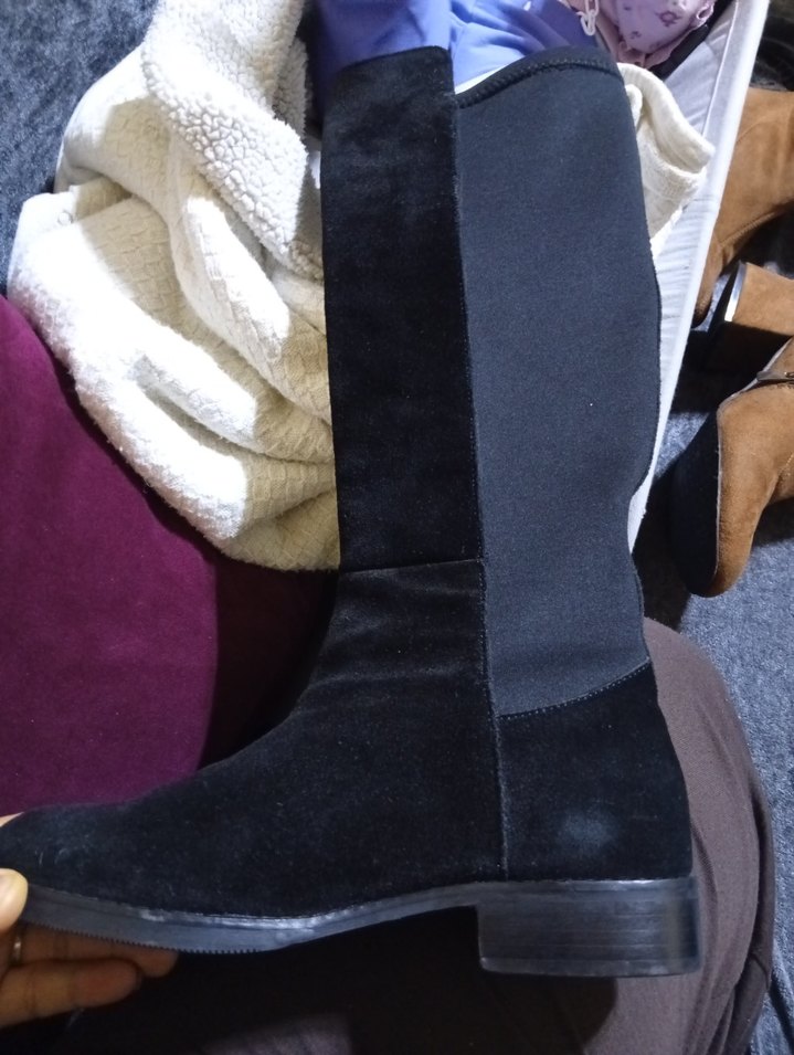 Siyah Süet Dizüstü Bot yeni sıfırdan farksız bı defa kullanildu - Görsel 4