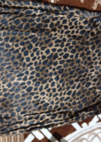 Leopar Desenli Uzun Salaş Kadın Etek - Görsel 5