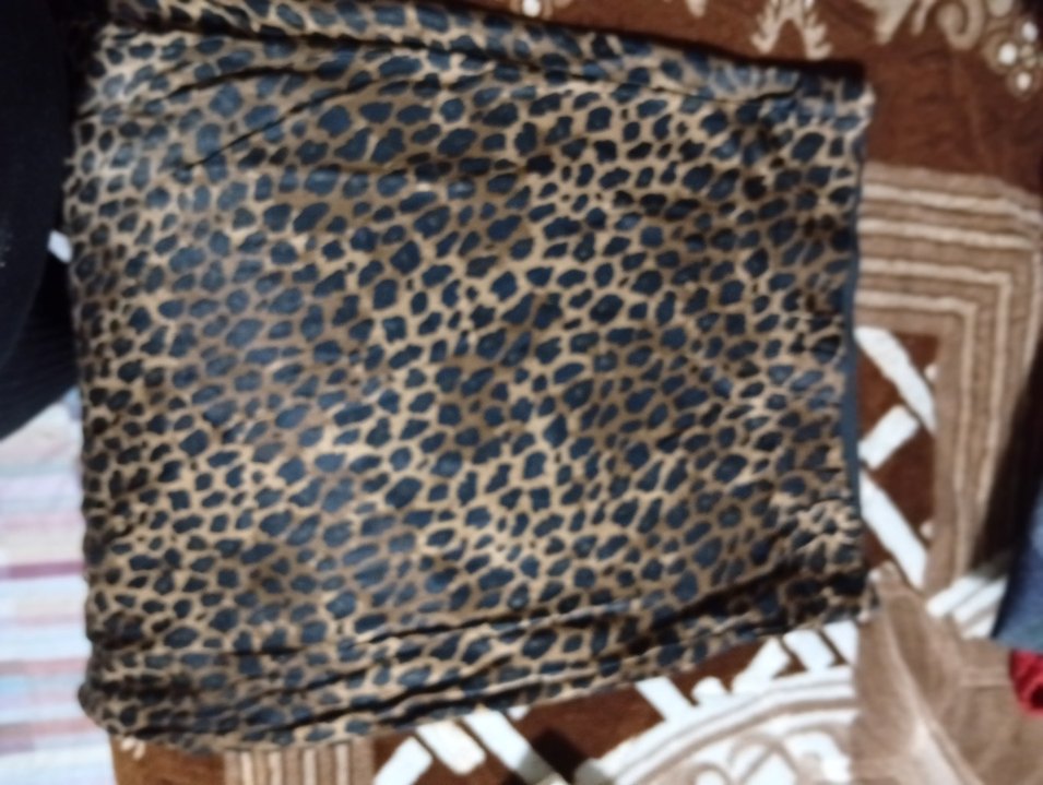 Leopar Desenli Uzun Salaş Kadın Etek - Görsel 5