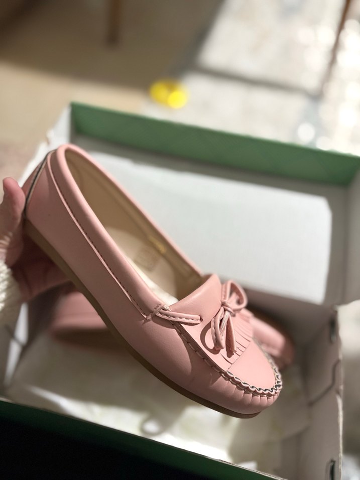 Püsküllü Pembe Blok Topuklu Kadın Babet - Görsel 2