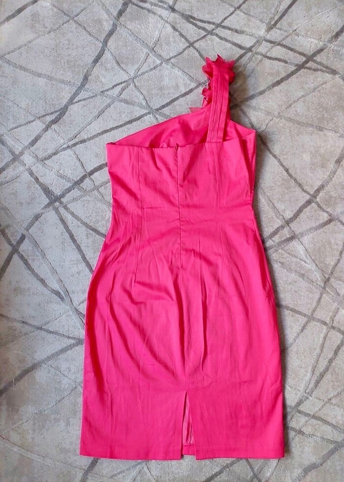 Fuşya elbise Ayhan mağazası - Görsel 2