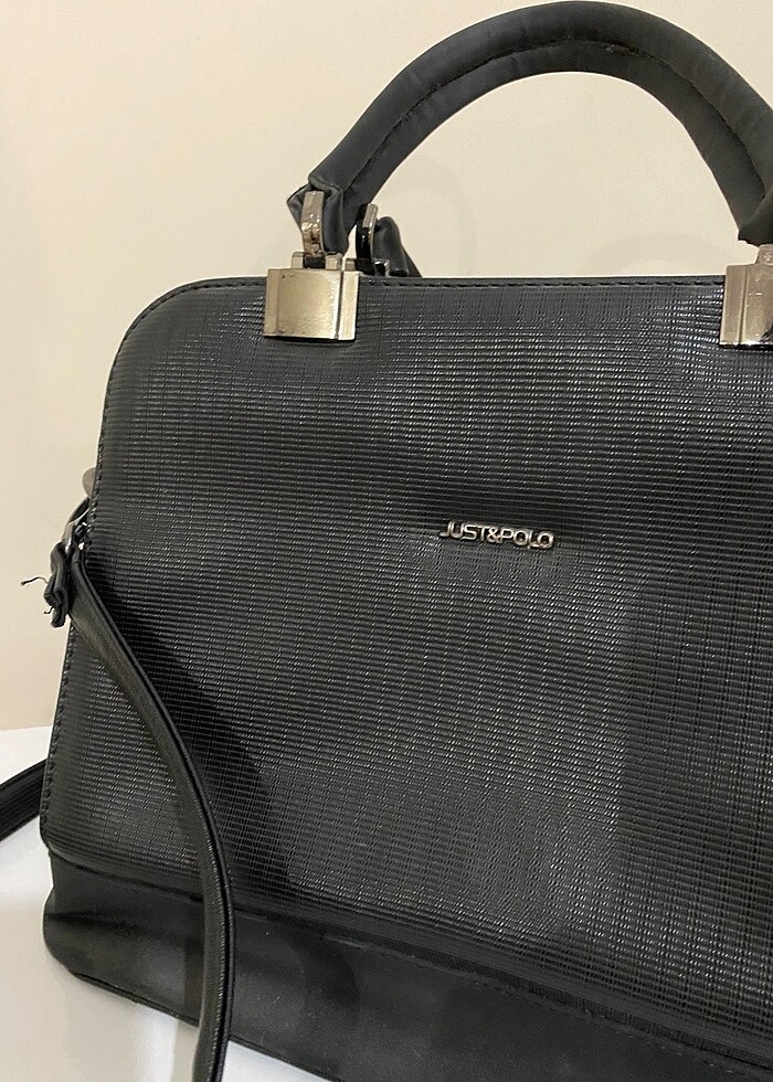 Siyah El ve askılı Çanta - Görsel 3