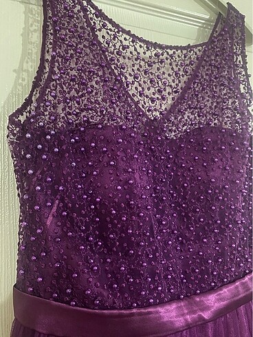 Uzun Mor Abiye - Görsel 3