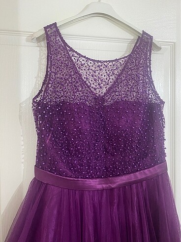 Uzun Mor Abiye - Görsel 8