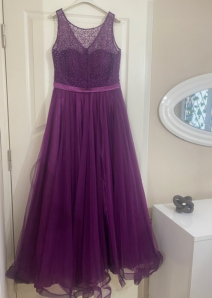 Uzun Mor Abiye - Görsel 2