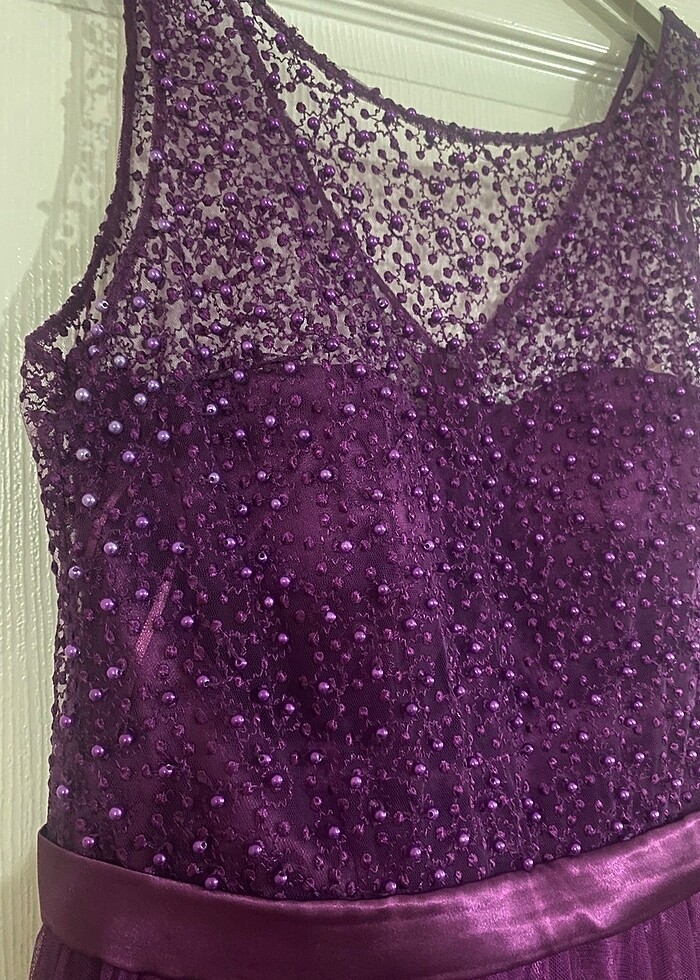 Uzun Mor Abiye - Görsel 3