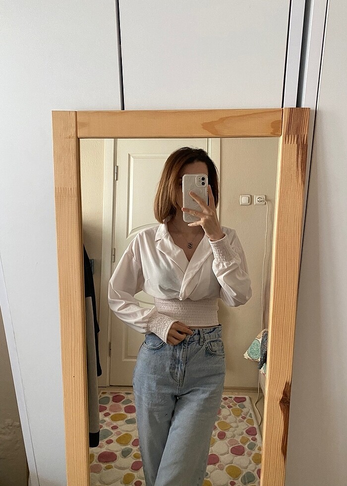 yakalı bluz - Görsel 2