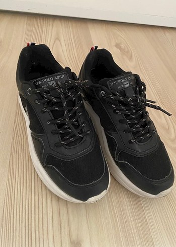 Siyah U.S. Polo Assn. Kadın Spor Ayakkabı - Görsel 5