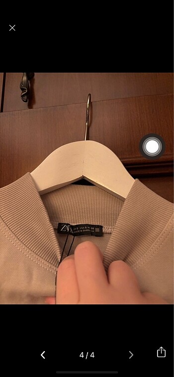 s Beden Zara kısa kollu sweatshirt