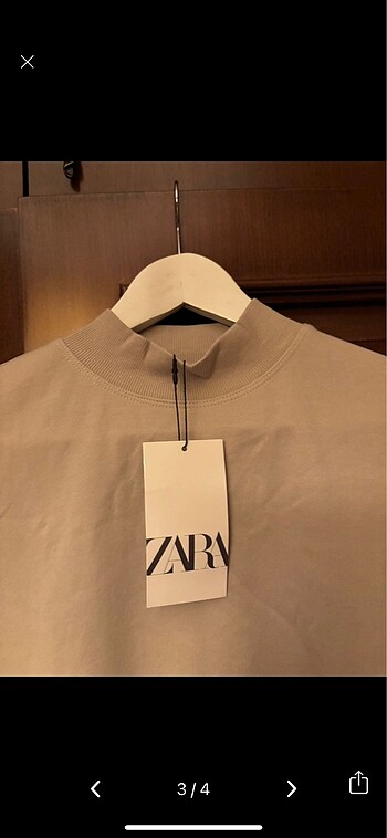 s Beden ten rengi Renk Zara kısa kollu sweatshirt