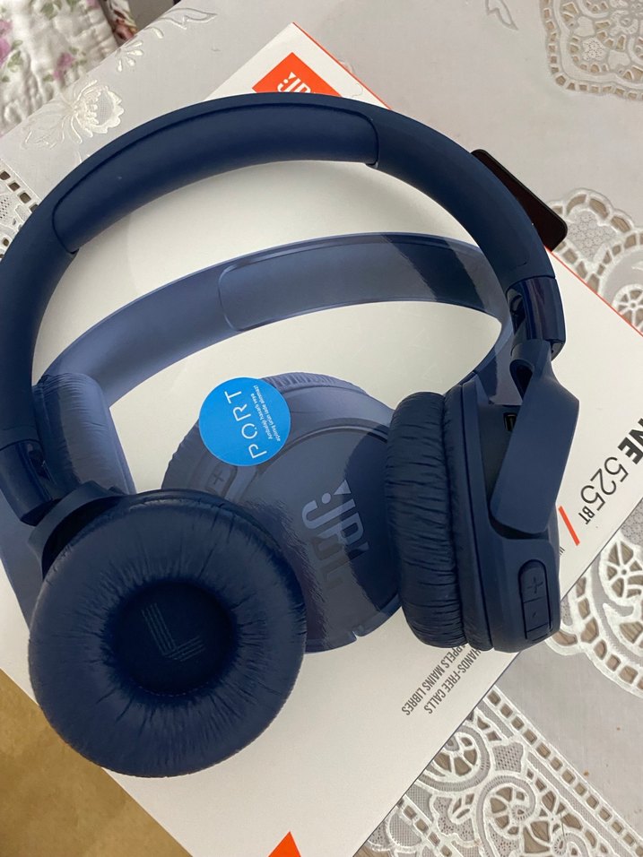 Koyu Mavi Kablosuz Kulaklık - Görsel 2