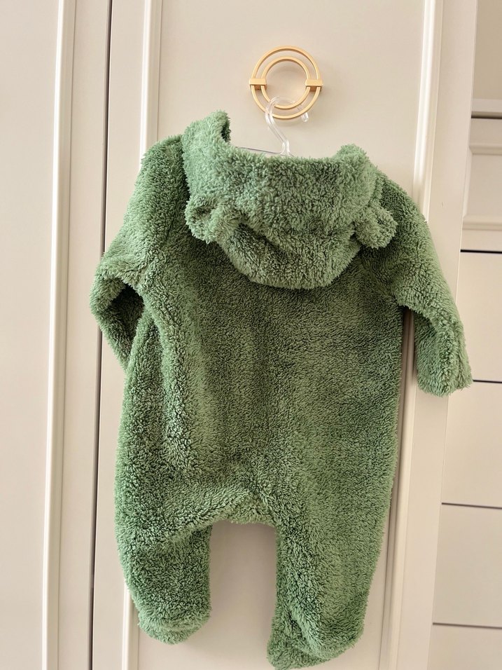 Yeşil Bebek peluş Tulum - Görsel 2