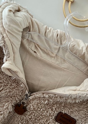 Kürklü Kahverengi Bebek Tulumu - Görsel 3