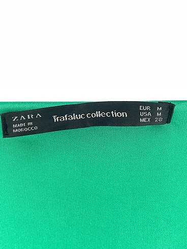 m Beden yeşil Renk Zara Kısa Elbise %70 İndirimli.