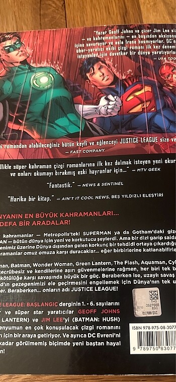  Justice League Cilt 1 ve 2 Başlangıç çizgi roman