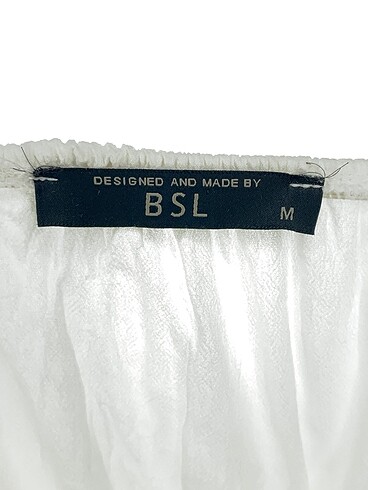 m Beden beyaz Renk BSL FASHION Mini Üst %70 İndirimli.