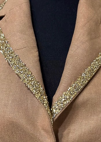 Taba özel dikim Kadın Blazer - Görsel 3