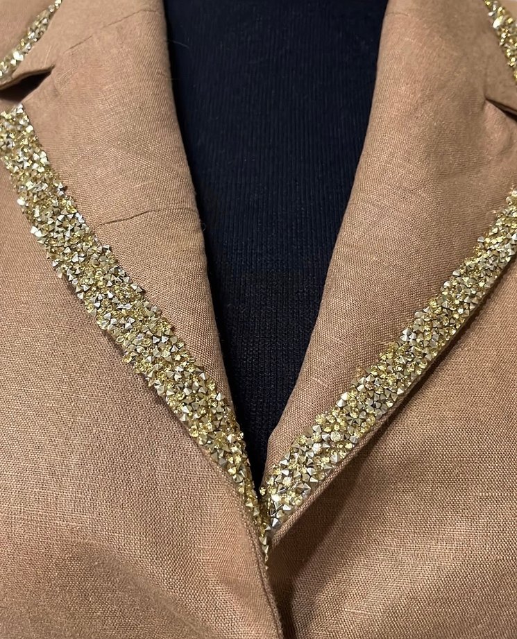 Taba özel dikim Kadın Blazer - Görsel 3