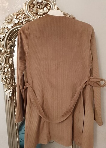 m Beden camel Renk Kadife astarlı ceket 