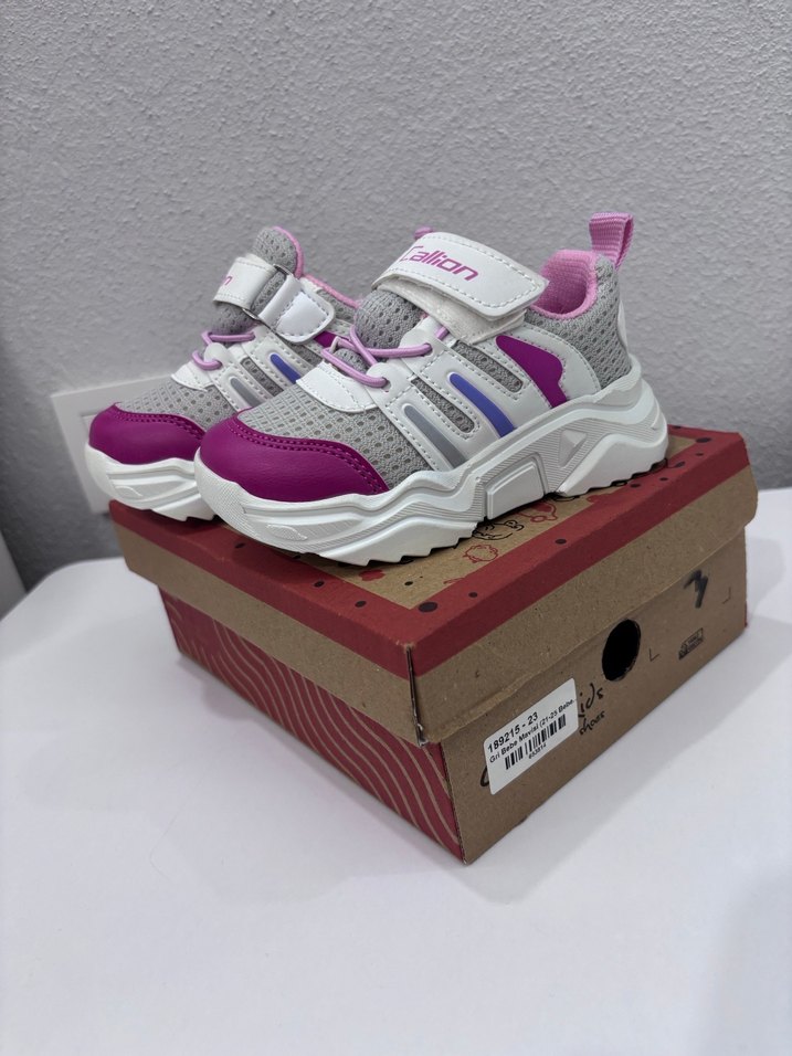 Kız Çocuk Renkli Elastik Spor Ayakkabı - Görsel 3