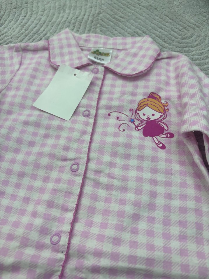 Pembe Desenli Kız Bebek Tulum - Görsel 2