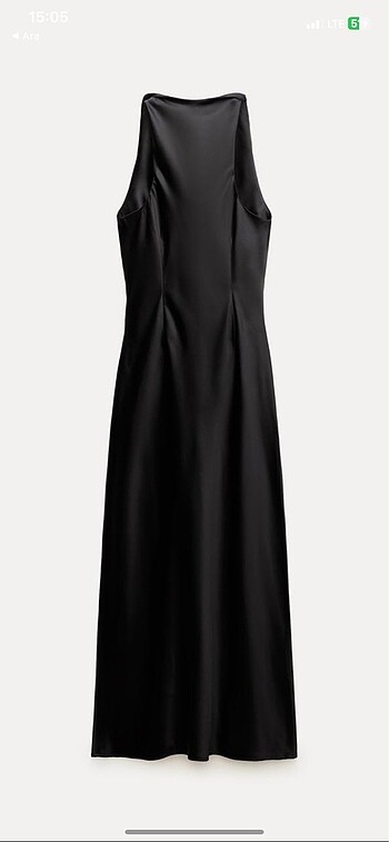 zara saten elbise