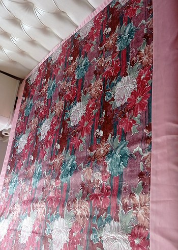 vintage Pembe Desenli Yatak  Örtüsü - Görsel 2