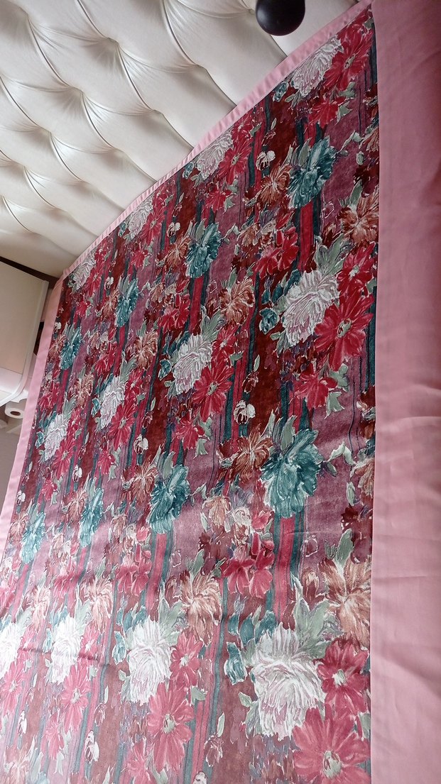 vintage Pembe Desenli Yatak  Örtüsü - Görsel 2