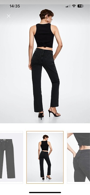 38 Beden siyah Renk mango jean