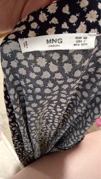 m Beden çeşitli Renk Mango çiçekli elbise